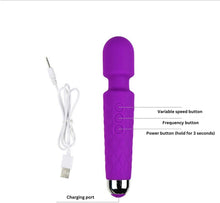 Pleasurables Wand Vibrator Sex USB Charging Massage Wand with 20 Modes and 8 Speeds The Perfect Sex Toy for Women, Men and Couples - Also Works as a Clitoral Stimulator - UK Seller G Spot Orgasm