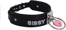 Black Choker Faux Bondage baby Girl CUM Daddy Sissy Necklace Collar