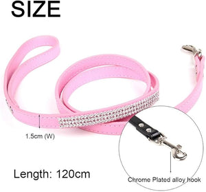 Rhinestone Pink Leash...mmm tie me up