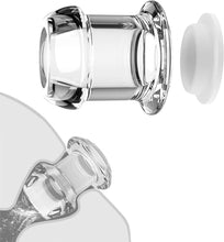 Large Hollow Peep Anal Plug with Anti-Leakage Liquid Plug Waterproof Anal Butt Plug Hollow Anal Beads Butt Plug with Stopper Tunnel Transparent Anus Dilation for Beginner Couples