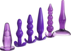 Beginner Butt Plug Anal Trainer Set, 6 Pcs Butt Plug Training Kit LuxiLinge Beginner Butt Plug Anal Trainer Set, 6 Pcs Butt Plug Training Kit LuxiLinge