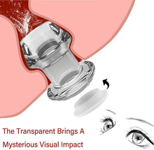 Large Hollow Peep Anal Plug with Anti-Leakage Liquid Plug Waterproof Anal Butt Plug Hollow Anal Beads Butt Plug with Stopper Tunnel Transparent Anus Dilation for Beginner Couples