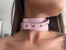 Pink bondage faux leather harness behind back with Cuffs bdsm restraint