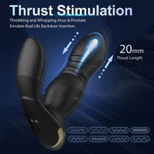 Thrusting Anal Vibrator Male Vibrating Toys, Bit Plug Sex Men Masturbators Adult Couple Erotic Sex Toys for Men Both Sexual Pleasure, P-Spot Remote Control Vibrator AnalPlug Stimulator Butt Plug