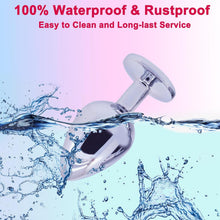 3 PCS Butt Plug, Stainless Steel Anal Plug in 3 Sizes, Anal Sex Toys for Men Women, Non-Slip Butt Plug Set Washable Rustproof for Gay Couples (7cm 8.2cm 9cm)