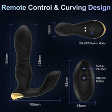 Thrusting Anal Vibrator Male Vibrating Toys, Bit Plug Sex Men Masturbators Adult Couple Erotic Sex Toys for Men Both Sexual Pleasure, P-Spot Remote Control Vibrator AnalPlug Stimulator Butt Plug