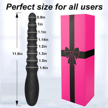 Mens Soft Silicone Vibrating Anal Beads Butt Plug Dildo Prostate Massager
