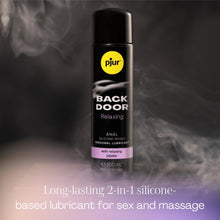 pjur Back Door Relaxing - Silicone-Based, Concentrated Anal Sex Lube with Relaxing Jojoba to Smoothly Prep for Intense Play - Long-Lasting, Water-Resistant Lubricant Sex Gel for Couples (100ml)