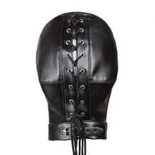 Fetish Faux Kinky Head Hood Mask Bondage BDSM Fits all Role Play