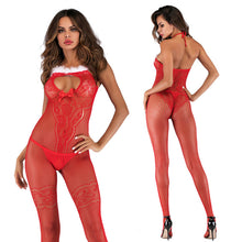 8532 Xmas Fishnet Bodystocking