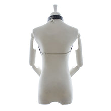 The 7865 Leather Bondage Halter top Harness