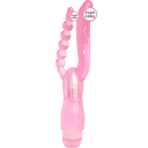 Katie Rabbit Vibrating  Dual Vibe G-Spot Anal Plug Beads Massager
