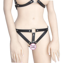 The  SASSY black PU leather harness 2 pieces - 7880