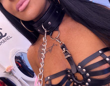 Kinky Fantasy Black Bondage Collar