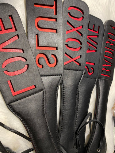 Faux Bondage Paddle - Choose from Selection