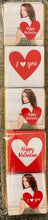10 pack of personalised photo / name Valentines Love You Theme Chocolates