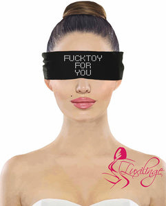 Naughty Wording on Blindfold - Great Bondage Gift