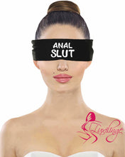 Naughty Wording on Blindfold - Great Bondage Gift