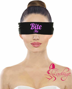 Naughty Wording on Blindfold - Great Bondage Gift