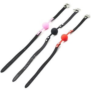 Silicone Mouth Ball Gag - 4 Colours