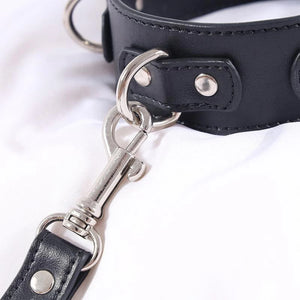 BDSM Anal Hook Collar and extendable Faux Strap Kinky Fetish Bondage