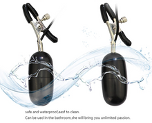 Vibrating Multi Speed Nipple clamps Bondage Sex toy for Him & Her
