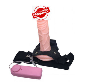 Vibrating Strap On Harness Dildo